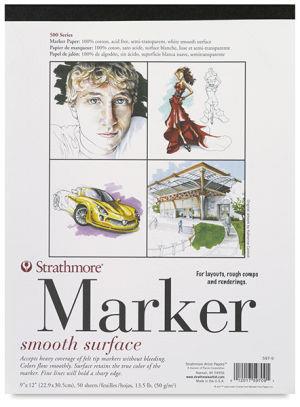 Image of CLEARANCE NO RETURN STRATHMORE SMOOTH VELLUM MARKER PAPER